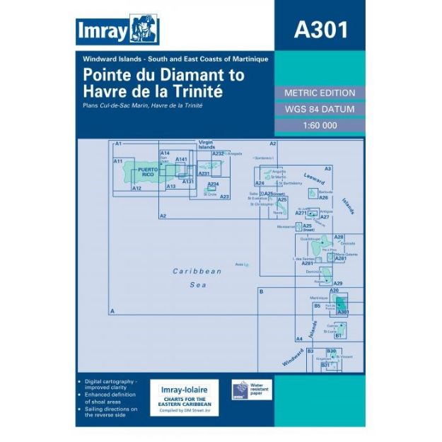 Imray A 301 - Pointe du Diamant